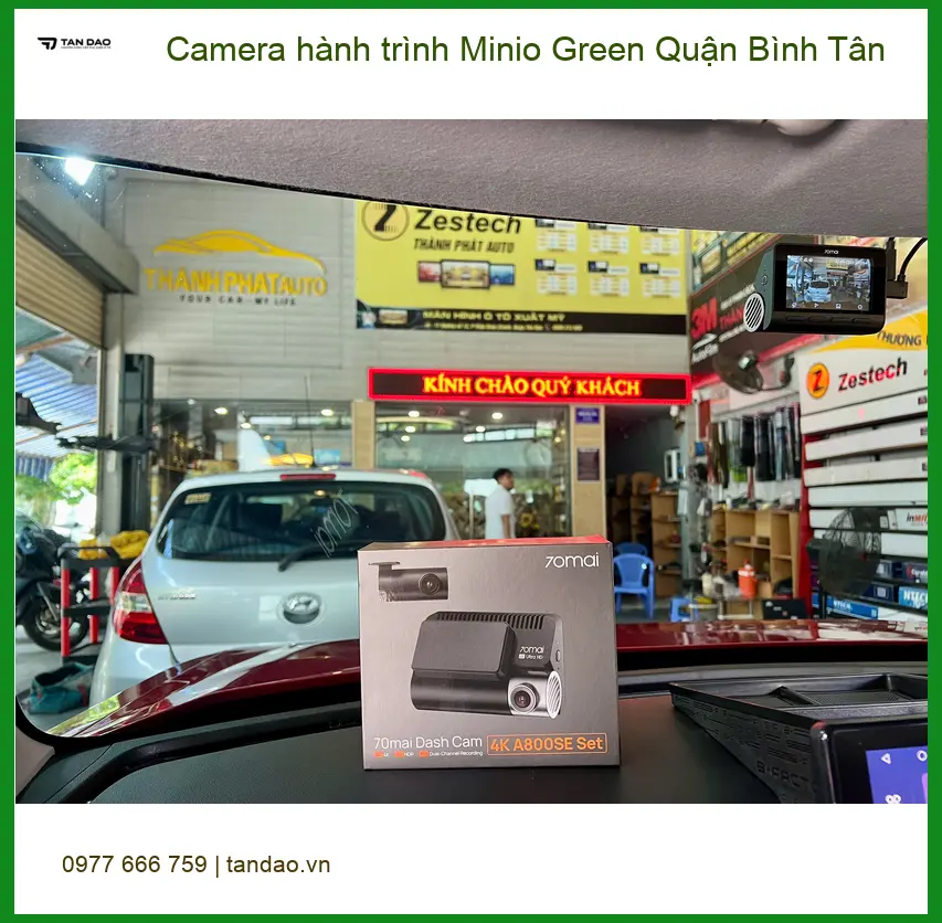 Địa Chỉ Lắp Camera Hành Trình Ô Tô Minio Green Tại Quận Bình Tân - Giá Tốt TPHCM ảnh thực tế 2