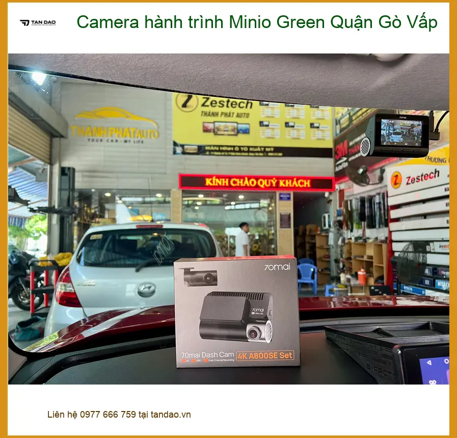 Nơi Lắp Camera Hành Trình Ô Tô Minio Green Tại Gò Vấp - Giá Tốt TPHCM ảnh thực tế 3