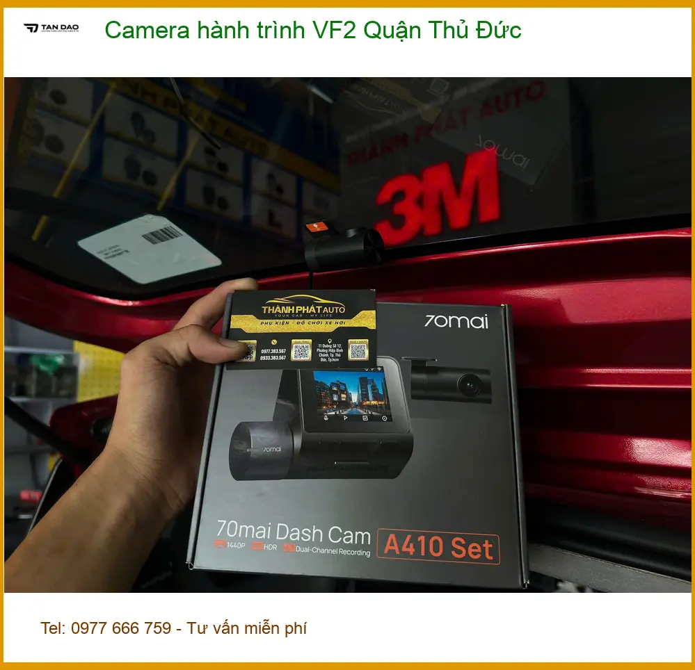 Nơi Gắn Camera Hành Trình Ô Tô hành trình VF2 Quận Thủ Đức - Giá Tốt TPHCM ảnh thực tế 2