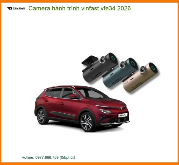 Camera Hành Trình VinFast VF e34 2026 - Địa Chỉ Lắp Đặt Uy Tín TPHCM