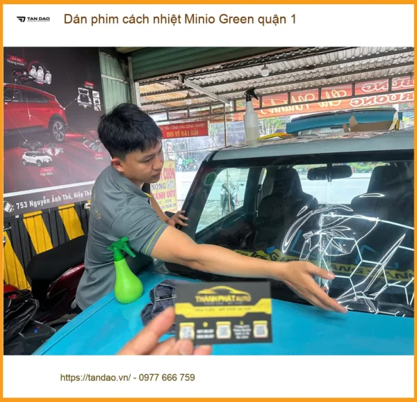 Alternative view of Địa Chỉ Dán Phim Cách Nhiệt Ô Tô Minio Green quận 1 - Lắp Đặt Uy Tín TPHCM