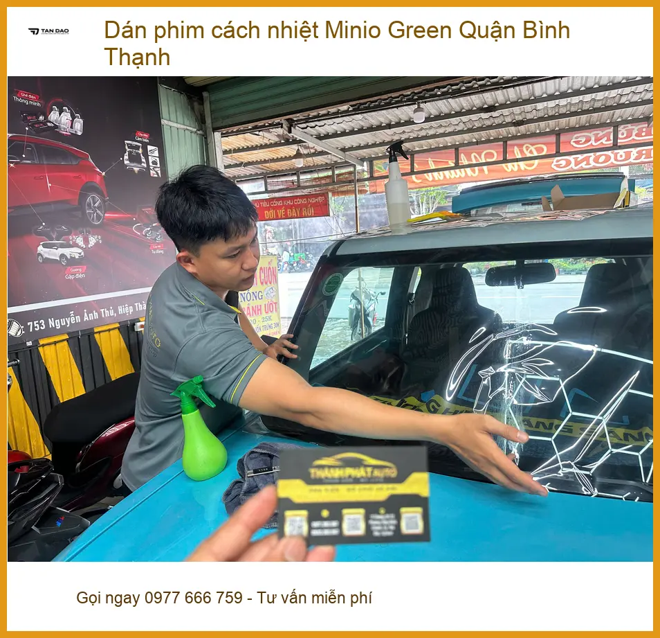 Trung Tâm Dán Phim Cách Nhiệt Minio Green Ô Tô Quận Bình Thạnh - Thi Công Chuyên Nghiệp ảnh thực tế 3