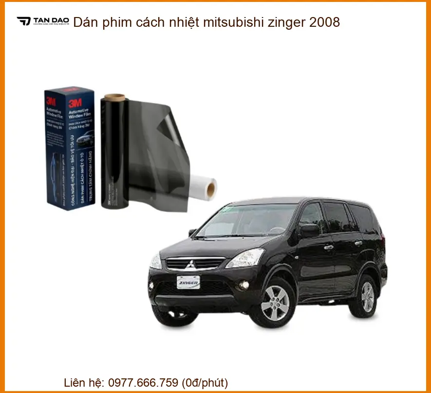 Dán Phim Cách Nhiệt Mitsubishi Zinger 2008 - Địa Chỉ Lắp Đặt Uy Tín TPHCM