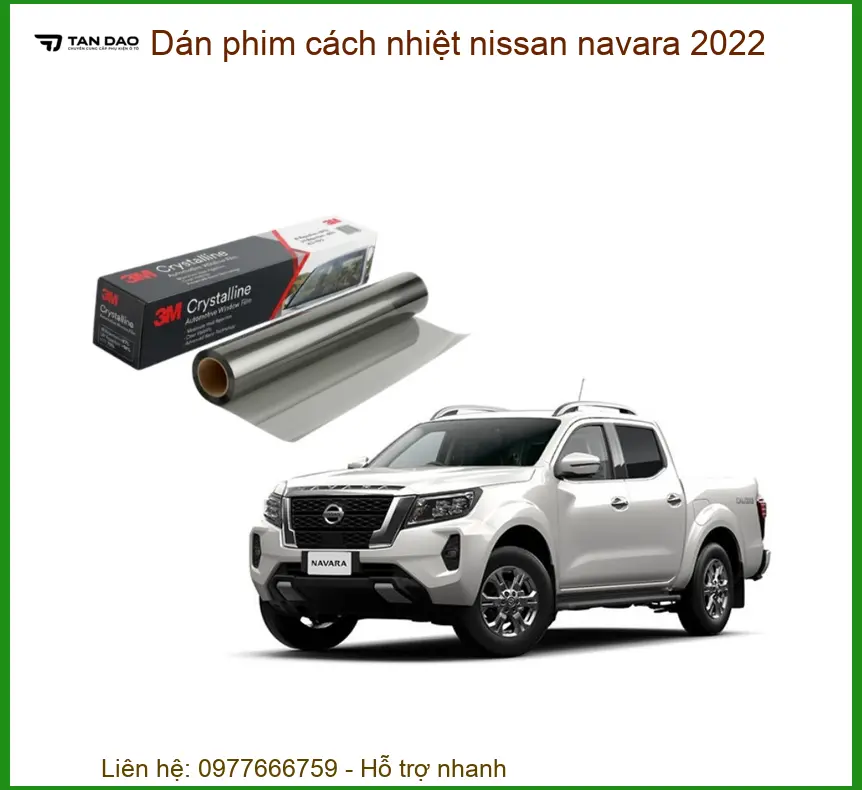 Dán Phim Cách Nhiệt Nissan Navara 2022 - Trung Tâm Lắp Đặt Chính Hãng TPHCM