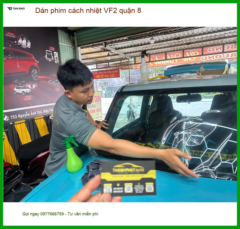 Nơi Dán Phim Cách Nhiệt Ô Tô phim cách nhiệt VF2 quận 8 - Giá Tốt TPHCM ảnh thực tế 2