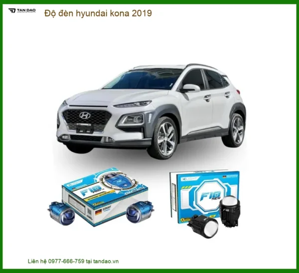 Độ đèn bi LED Hyundai Kona 2019 - Trung Tâm Nâng Cấp Chính Hãng TPHCM