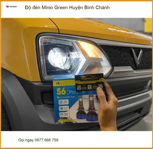 Trung Tâm Độ Đèn Ô Tô đèn Minio Green Huyện Bình Chánh - Thi Công Chuyên Nghiệp