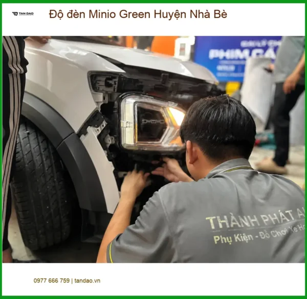 Alternative view of Địa Chỉ Độ Đèn Ô Tô đèn Minio Green Huyện Nhà Bè - Lắp Đặt Uy Tín TPHCM