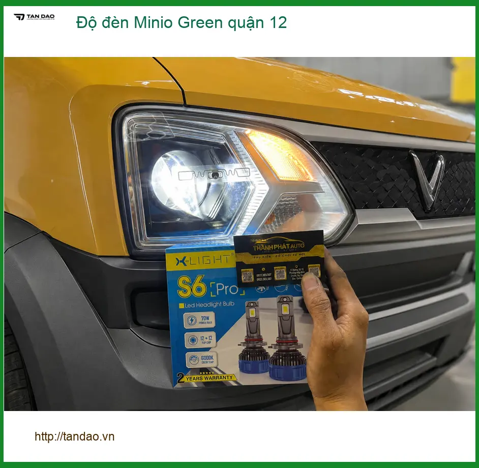 Trung Tâm Lắp Đặt Độ Đèn Ô Tô đèn Minio Green quận 12 - Thi Công Chuyên Nghiệp ảnh thực tế 2