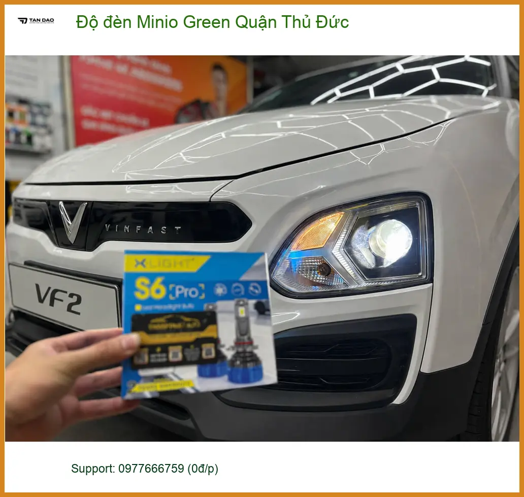 Cửa Hàng Độ Đèn Ô Tô đèn Minio Green Quận Thủ Đức - Nâng Cấp Chính Hãng ảnh thực tế 2