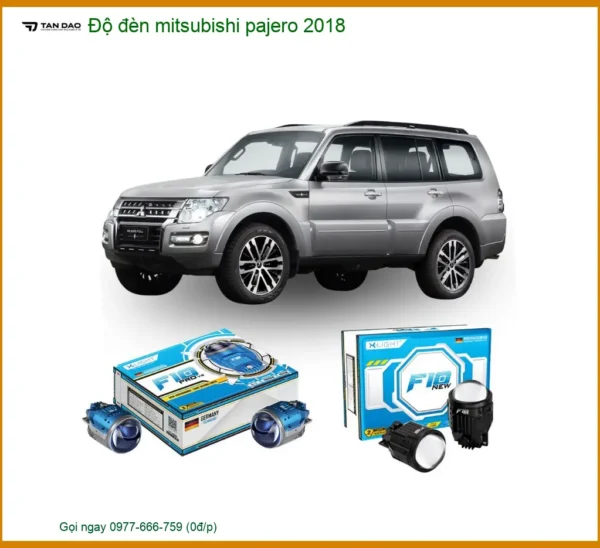 Đèn LED Bi Xenon Mitsubishi Pajero 2018 - Địa Chỉ Độ Đèn Uy Tín TPHCM
