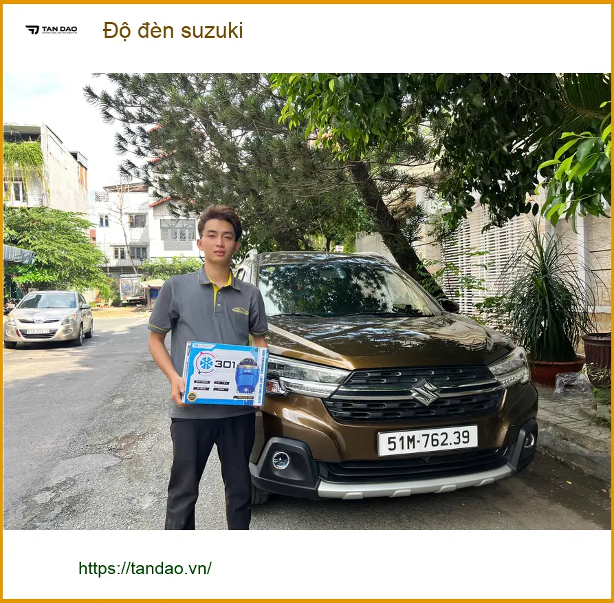 Chú Minh độ đèn Suzuki Ciaz tại Quận Thủ Đức vì đèn xe không còn sáng rõ khi đi mưa ảnh thực tế 5