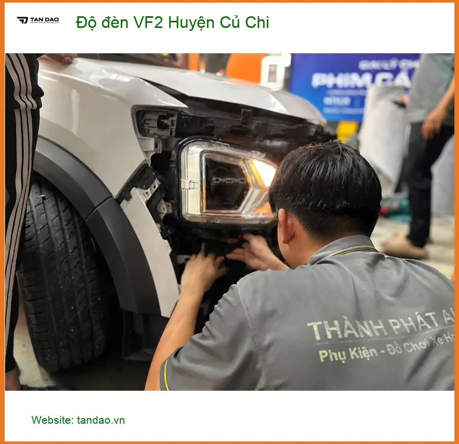 Trung Tâm Độ Đèn Ô Tô đèn VF2 Huyện Củ Chi - Nâng Cấp Chính Hãng ảnh thực tế 2