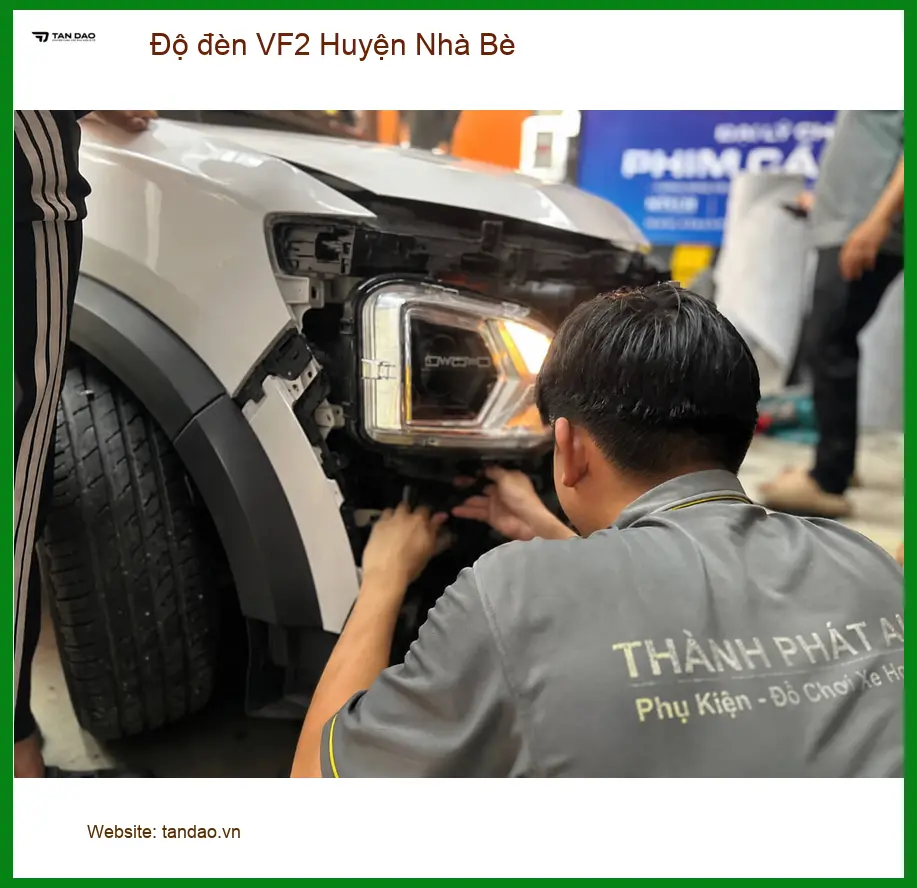 Trung Tâm Độ Đèn Ô Tô đèn VF2 Huyện Nhà Bè - Nâng Cấp Chính Hãng ảnh thực tế 2