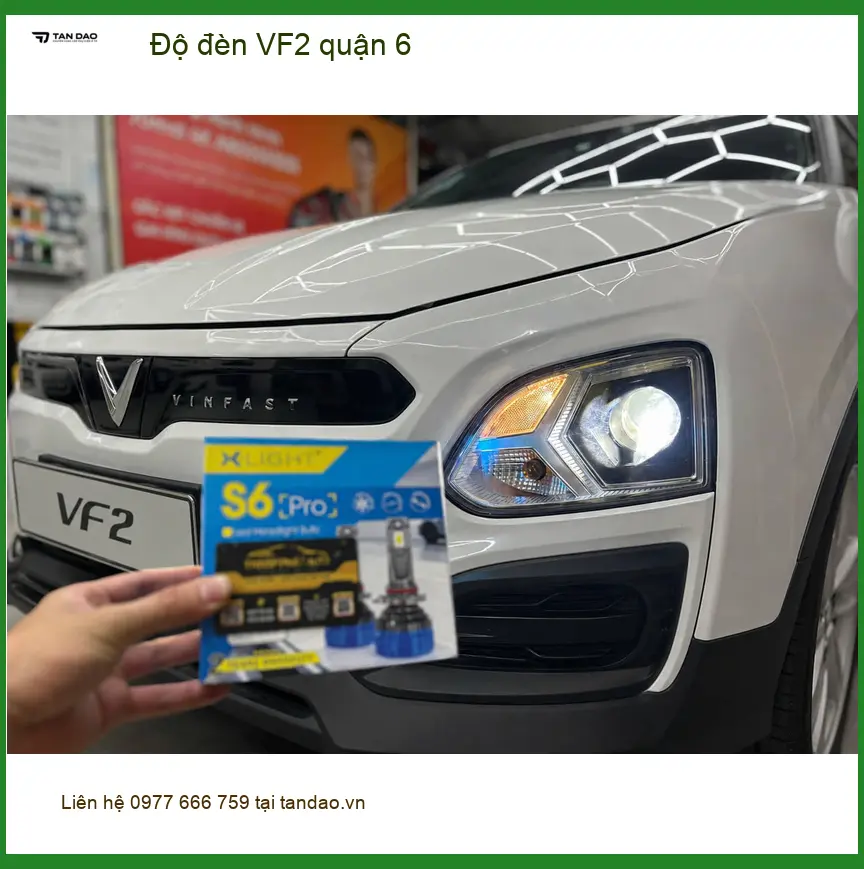Cửa Hàng Nâng Cấp Độ Đèn Ô Tô đèn VF2 quận 6 - Thi Công Chuyên Nghiệp ảnh thực tế 3