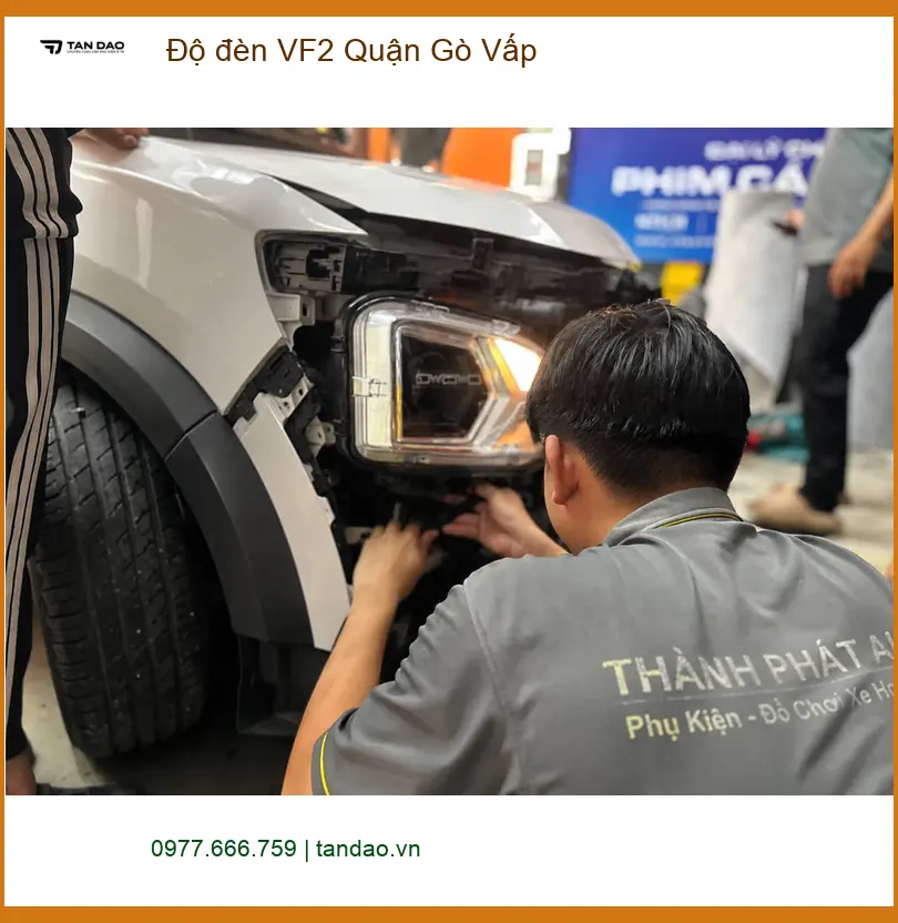 Trung Tâm Nâng Cấp Độ Đèn Ô Tô đèn VF2 Quận Gò Vấp - Nâng Cấp Chính Hãng ảnh thực tế 2
