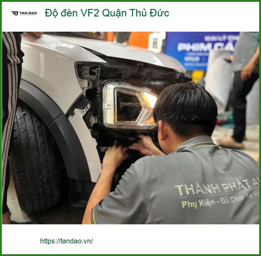 Trung Tâm Độ Đèn Ô Tô đèn VF2 Quận Thủ Đức - Nâng Cấp Chính Hãng ảnh thực tế 2