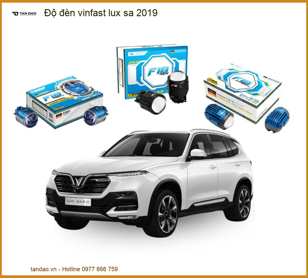 Độ đèn Vinfast Lux SA 2019 - Địa Chỉ Độ Đèn Uy Tín TPHCM