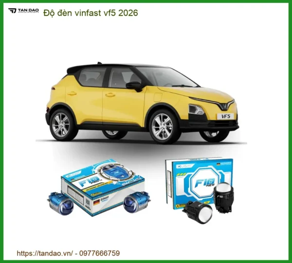 Độ đèn ô tô Vinfast VF5 2026 - Trung Tâm Lắp Đặt Đèn Ô Tô Chính Hãng TPHCM