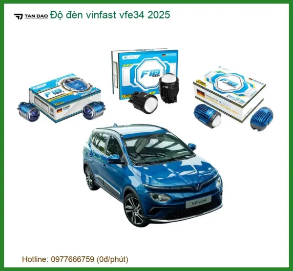 Độ Đèn Vinfast VF e34 2025 - Địa Chỉ Lắp Đặt Uy Tín TPHCM