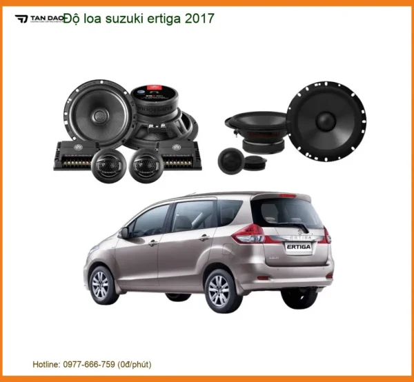 Độ Loa Nghe Nhạc Ô Tô Suzuki Ertiga 2017 - Địa Chỉ Lắp Đặt Uy Tín TPHCM