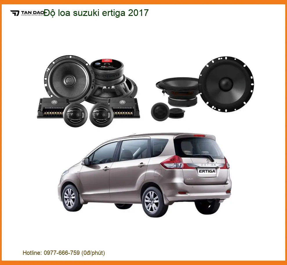 Độ Loa Nghe Nhạc Ô Tô Suzuki Ertiga 2017 - Địa Chỉ Lắp Đặt Uy Tín TPHCM