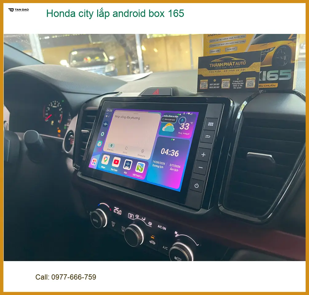 Anh Khôi lắp Android Box cho Honda City tại Quận 12 để nâng tầm giải trí trên xe ảnh thực tế 3