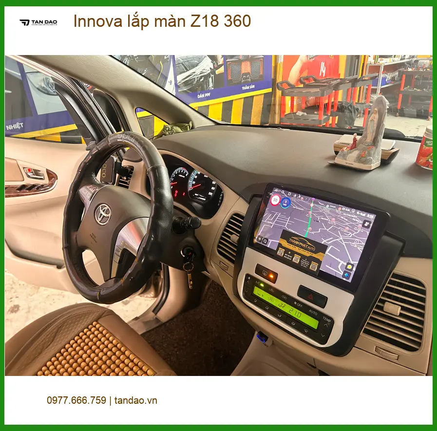 Chú Cường lắp màn Z18 360 cho Innova tại Quận 12 để lái xe an toàn hơn ảnh thực tế 2