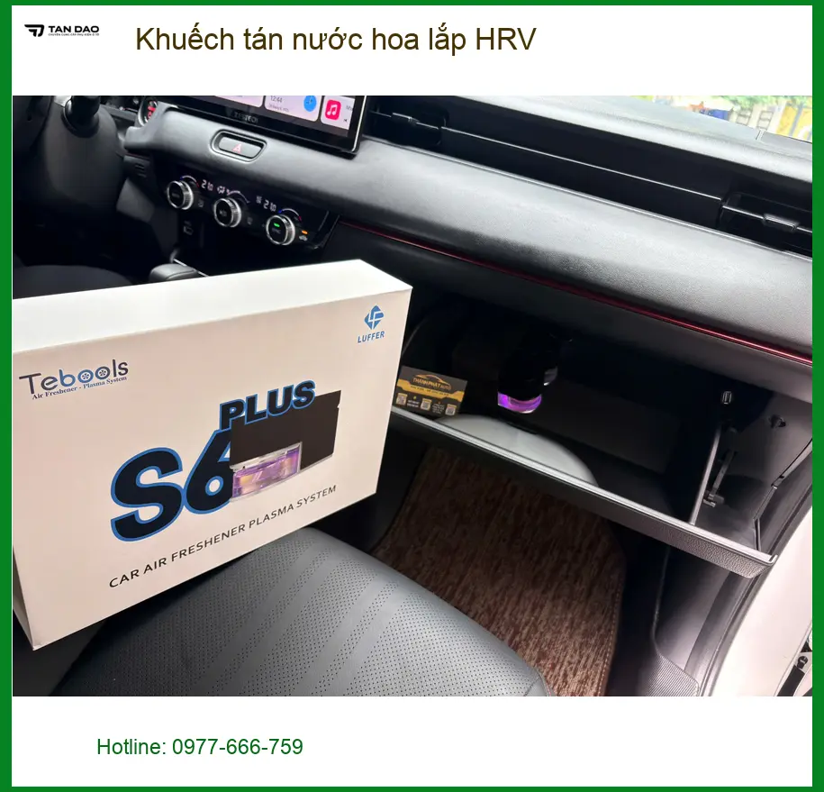 Anh Long lắp khuếch tán nước hoa cho Honda HRV tại Thủ Đức tạo hương thơm dễ chịu