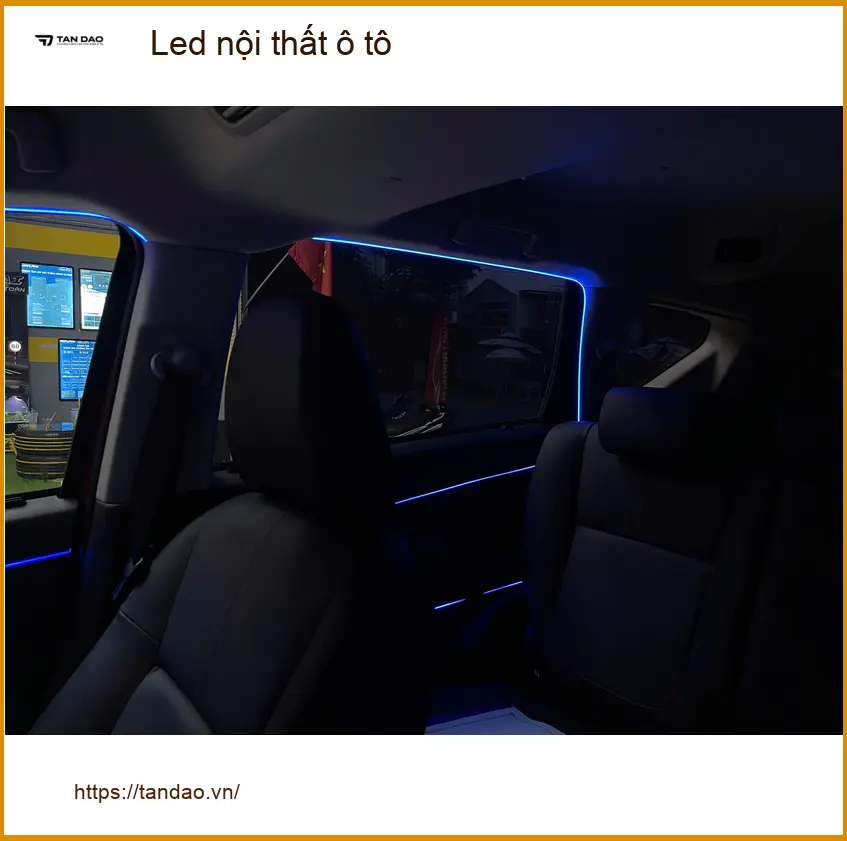Anh Tấn lắp Led nội thất ô tô cho Hyundai Accent tại Quận 9 để khoang xe thêm lung linh ảnh thực tế 3
