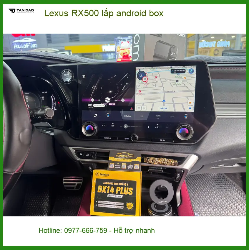 Anh Minh Quân lắp Android Box cho Lexus RX500 tại Quận 9 để giải trí tiện lợi ảnh thực tế 2