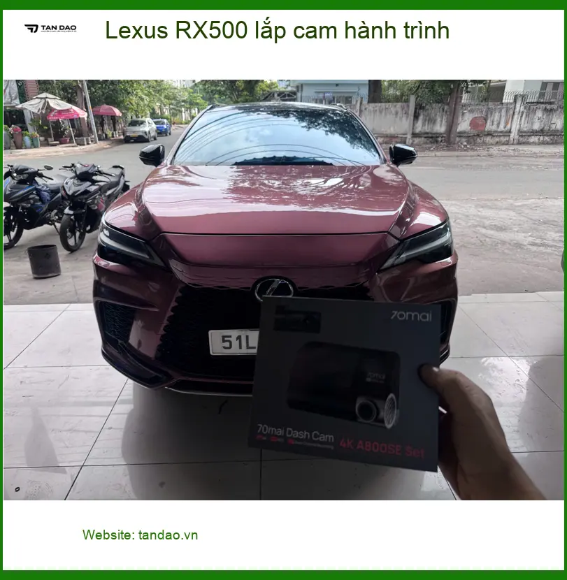 Chị Kim Anh lắp cam hành trình Lexus RX500 ở Quận 9 để bảo vệ xe an toàn ảnh thực tế 2