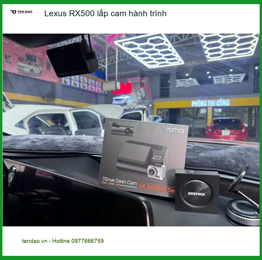Chị Kim Anh lắp cam hành trình Lexus RX500 ở Quận 9 để bảo vệ xe an toàn ảnh thực tế 3
