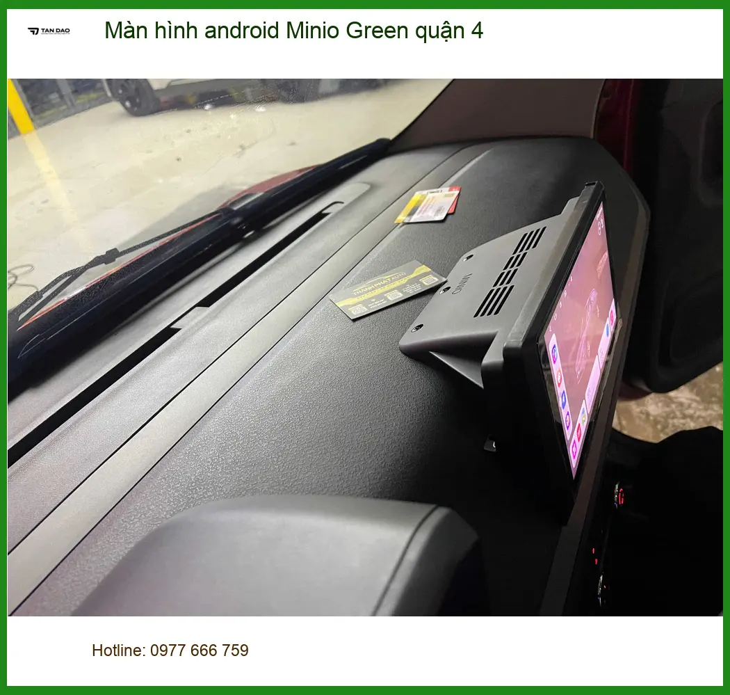 Nơi Gắn Màn Hình Android Ô Tô hình android Minio Green quận 4 - Giá Tốt TPHCM ảnh thực tế 2