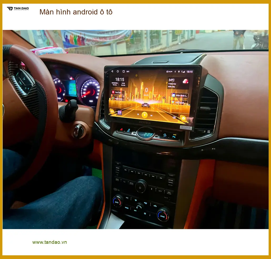 Chú Long nâng cấp màn hình android ô tô cho Toyota Camry tại Quận Thủ Đức vì màn hình zin hay đơ ảnh thực tế 4