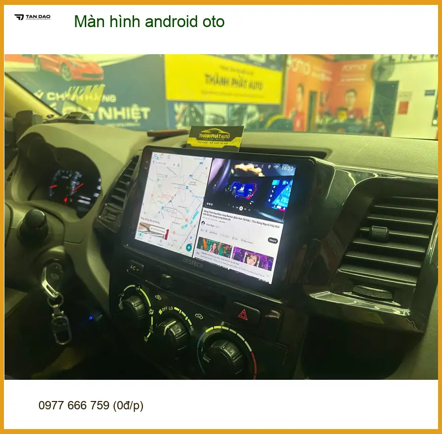Anh Minh lắp màn hình Android ô tô cho Toyota Vios tại Quận 12 để xem YouTube ảnh thực tế 3