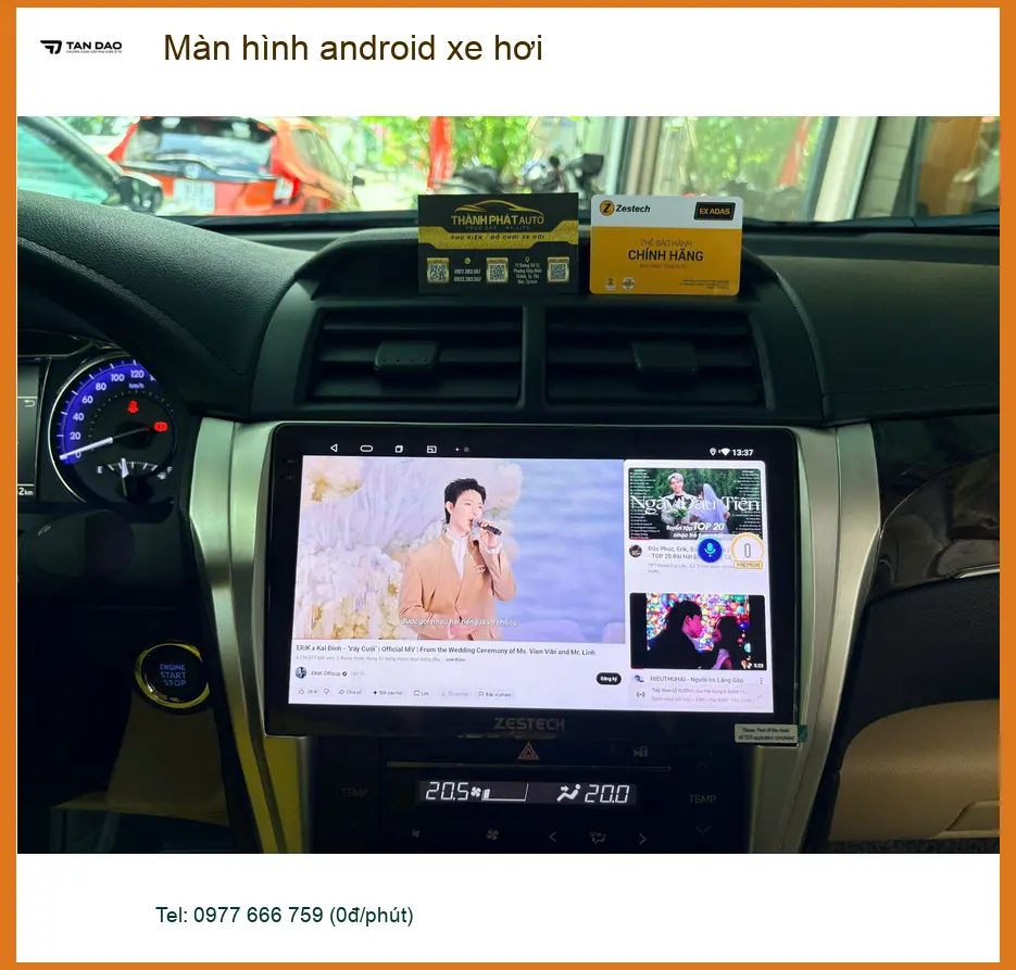 Anh Hưng nâng cấp màn hình Android xe hơi cho Toyota Fortuner ở Quận Thủ Đức ảnh thực tế 2