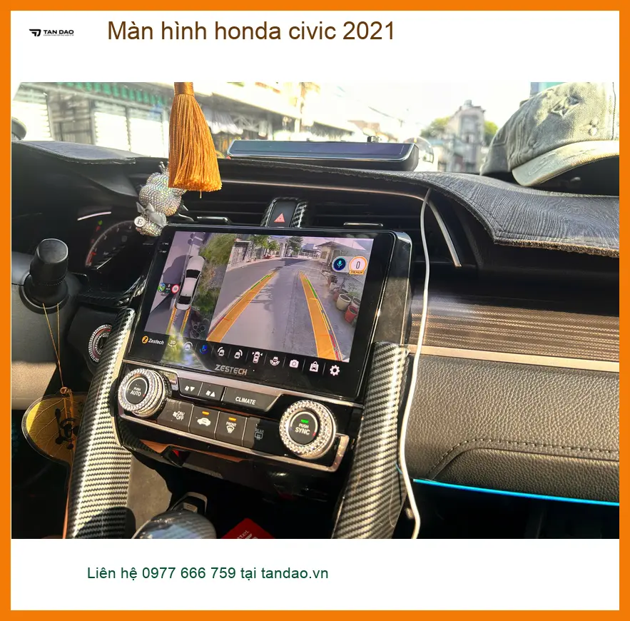 Anh Quang nâng cấp màn hình Honda Civic 2021 tại Quận 12 vì thiếu Apple CarPlay ảnh thực tế 5