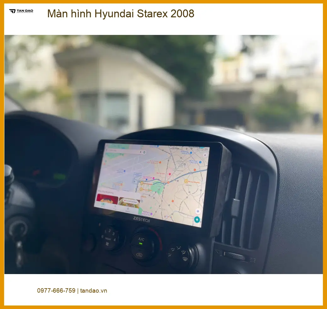 Trung tâm nâng cấp màn hình Hyundai Starex 2008 uy tín tại Quận 12 ảnh thực tế 2