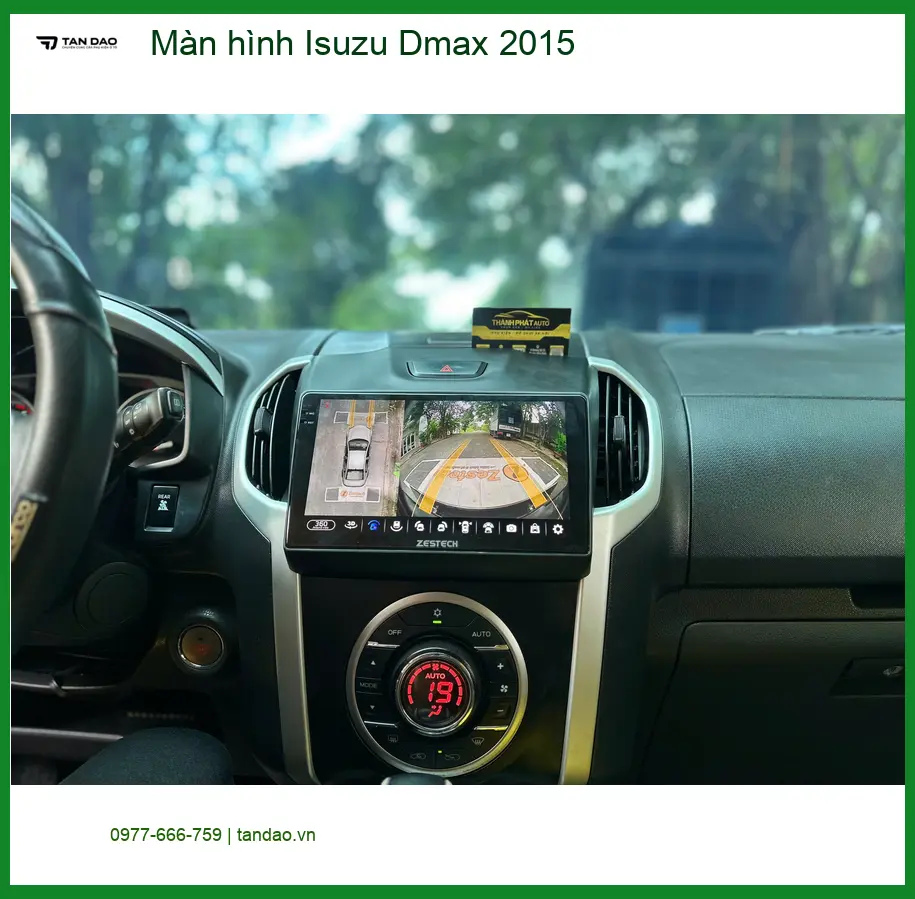 Anh Kiên nâng cấp màn hình Isuzu Dmax 2015 tại Quận 12 vì màn hình zin không còn nhạy ảnh thực tế 4