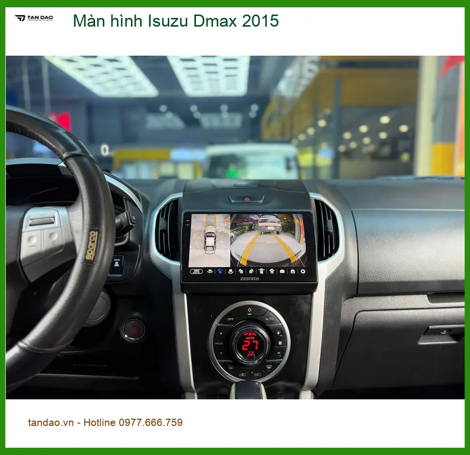 Anh Quân lắp màn hình Isuzu Dmax 2015 Quận 9 để có thêm tính năng thông minh. ảnh thực tế 4