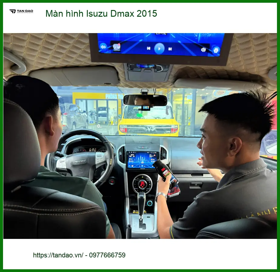 Anh Quân lắp màn hình Isuzu Dmax 2015 Quận 9 để có thêm tính năng thông minh. ảnh thực tế 5