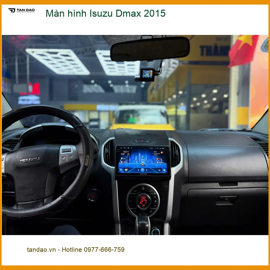 Anh Đức lắp màn hình Isuzu Dmax 2015 Quận Thủ Đức: Chính hãng, giá tốt ảnh thực tế 3