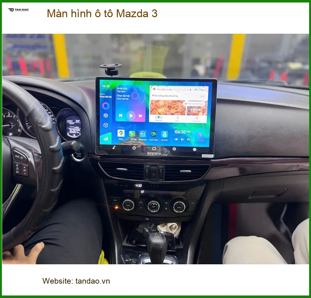 Anh Tùng lắp màn hình ô tô Mazda 3 Quận 9 để trải nghiệm giải trí đỉnh cao ảnh thực tế 4