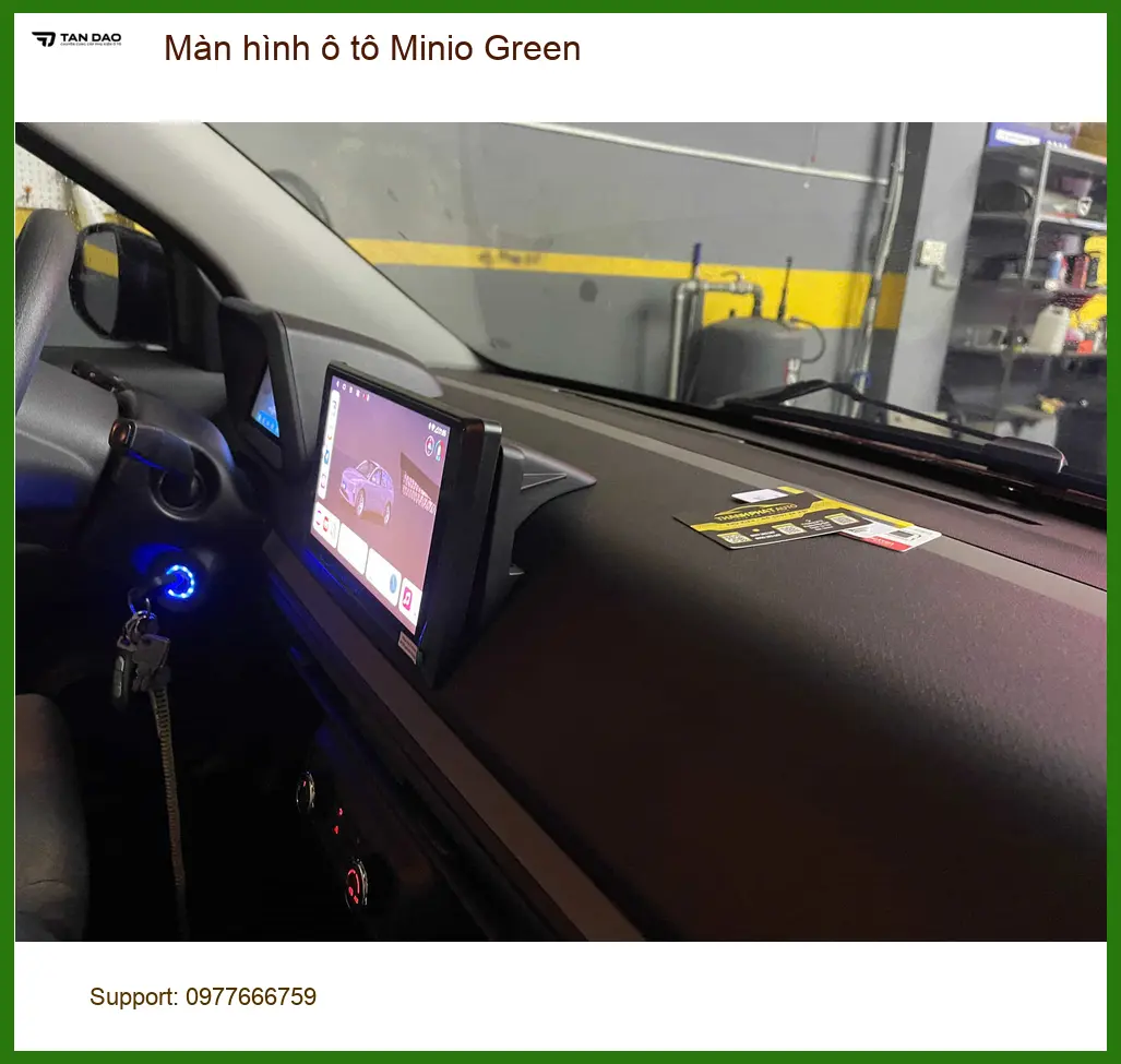 Anh Huy lắp màn hình Minio Green cho Kia Carnival ở Thủ Đức vì màn cũ đơ