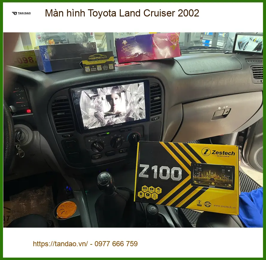 Chú Hùng nâng cấp màn hình Land Cruiser 2002 tại Quận 9 xem bản đồ. ảnh thực tế 2