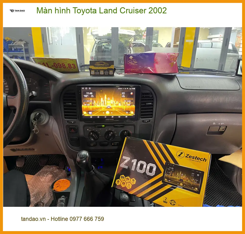 Chú Hùng nâng cấp màn hình Land Cruiser 2002 tại Quận 9 xem bản đồ. ảnh thực tế 3