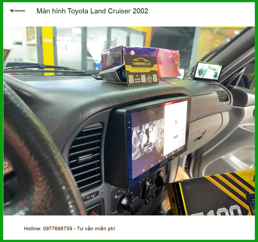 Chú Hùng nâng cấp màn hình Land Cruiser 2002 tại Quận 9 xem bản đồ. ảnh thực tế 4