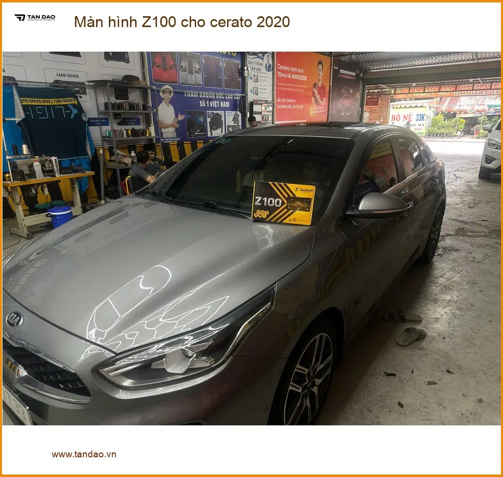Anh Vỹ nâng cấp màn hình Z100 cho Cerato 2020 tại Quận 12 vì màn zin đã cũ, chậm. ảnh thực tế 2