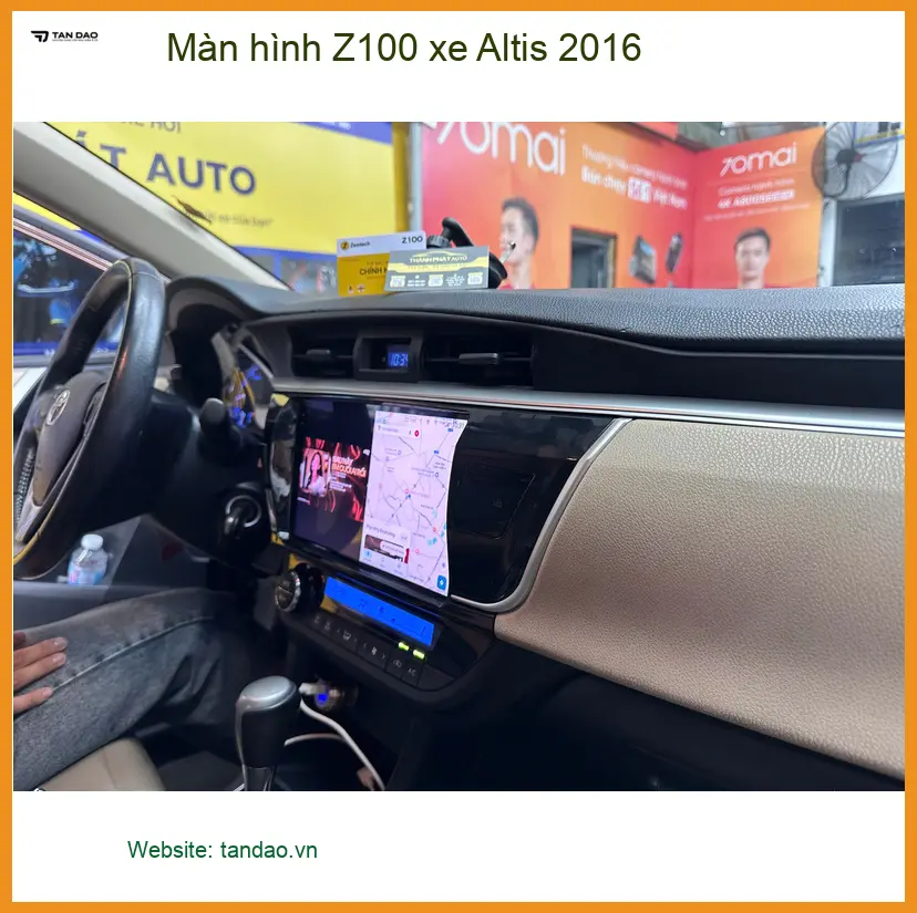 Anh Phong lắp màn hình Z100 xe Altis 2016 tại Quận 12 giá ưu đãi